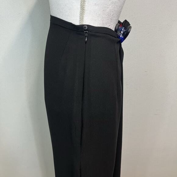 JS Collections Skirt size 10 Long Black Crepe Straight Formal Evening Wedding - Picture 7 of 11